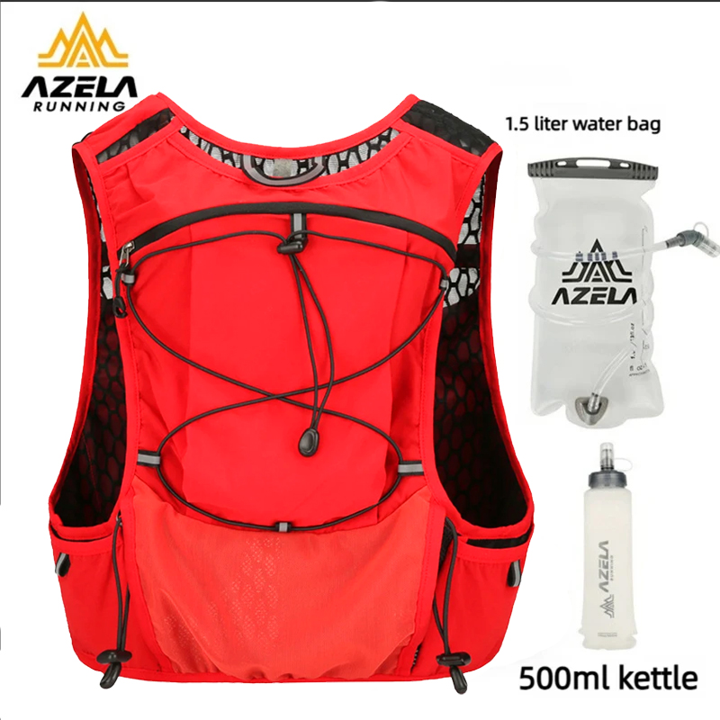 Reflective Cycling Vest - Lightweight Hydration Vest Backpack Breathable Trail