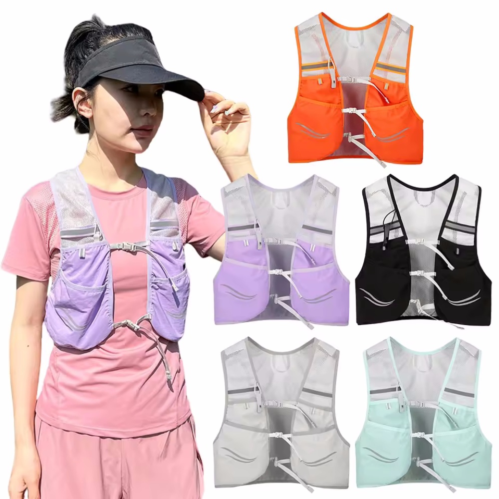 Reflective Cycling Vest - Reflective Running Vest Hydration Running Chest
