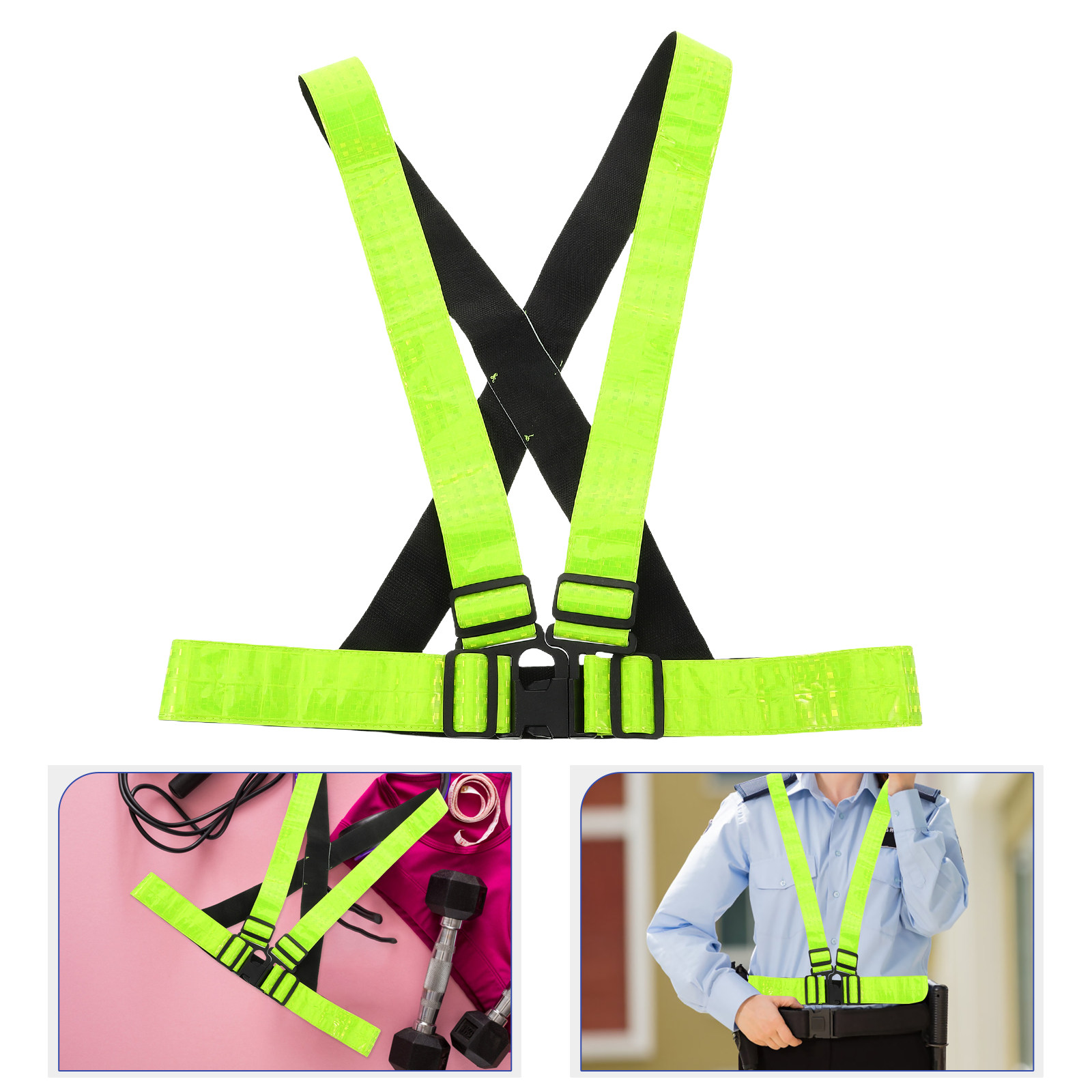 Cycling High Gear - Running Vest High Visibility Dog Walking