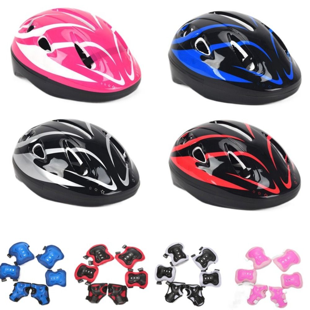 Cycling Protective Gear Kids - Kids Helmet Knee Elbow Pads Wrist