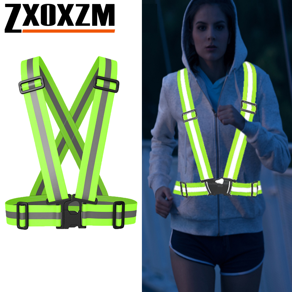 Reflective Cycling Vest - 1Pcs Night Running Vest High Visibility