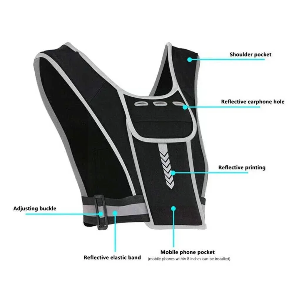1Pcs Reflective Running Vest,  - Reflective Cycling Vest review and price