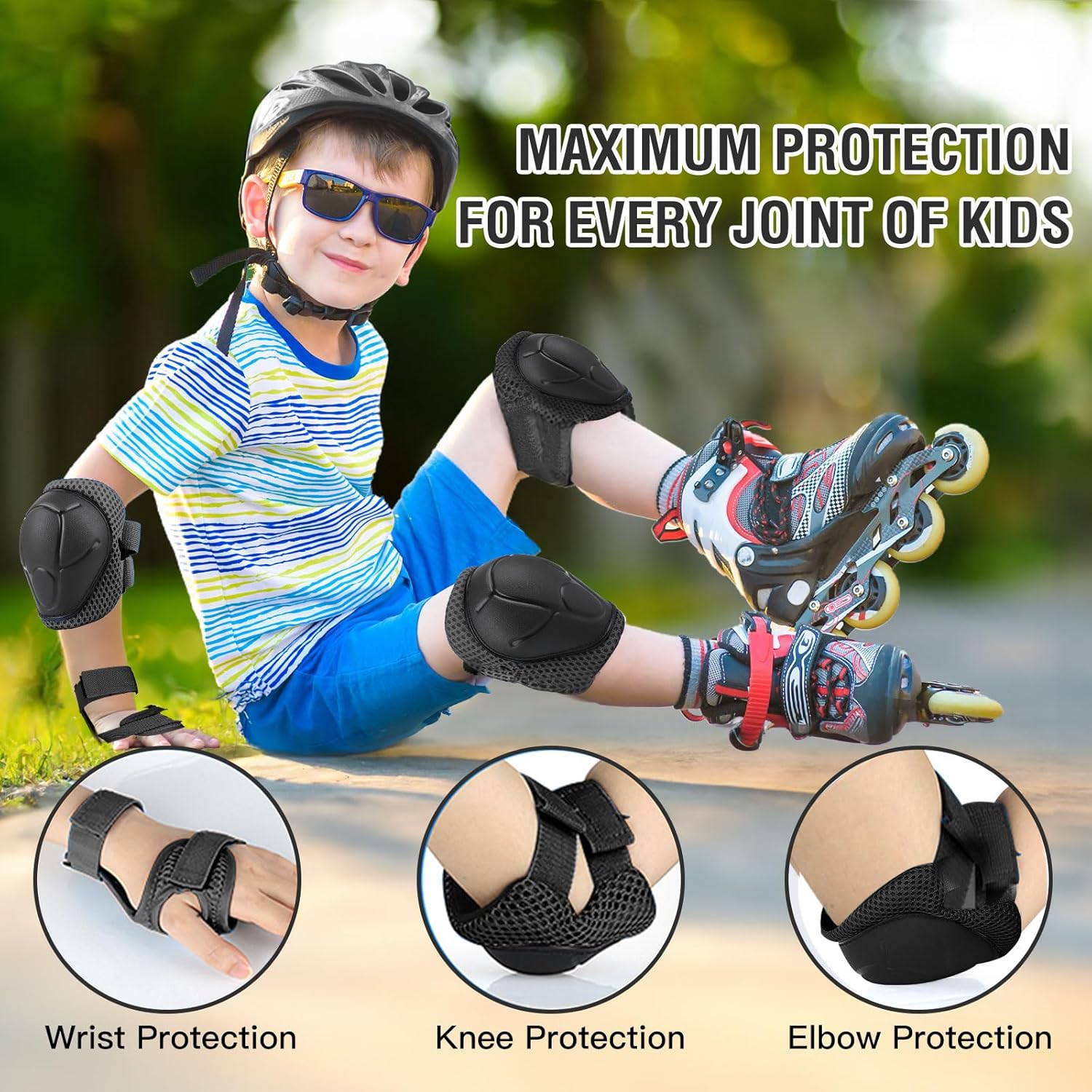 6PCS Kids Protective Gear Set  - Cycling Protective Gear Kids review and price