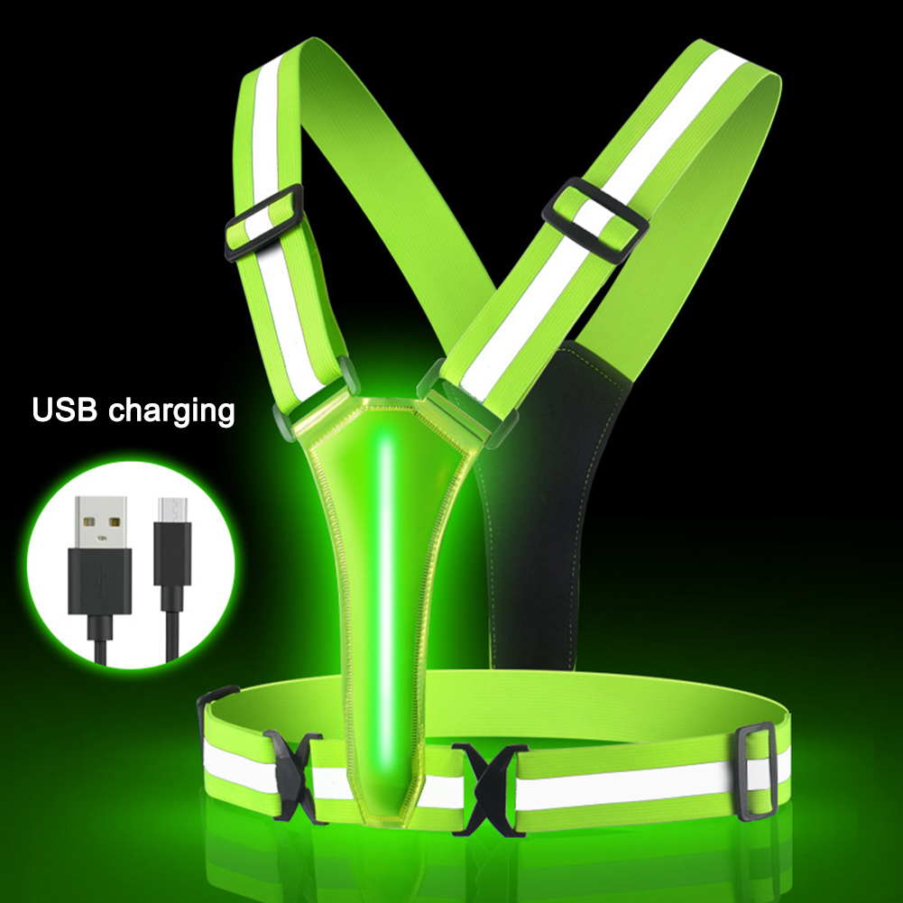 LED Running Vest USB Rechargea - Reflective Cycling Vest review and price