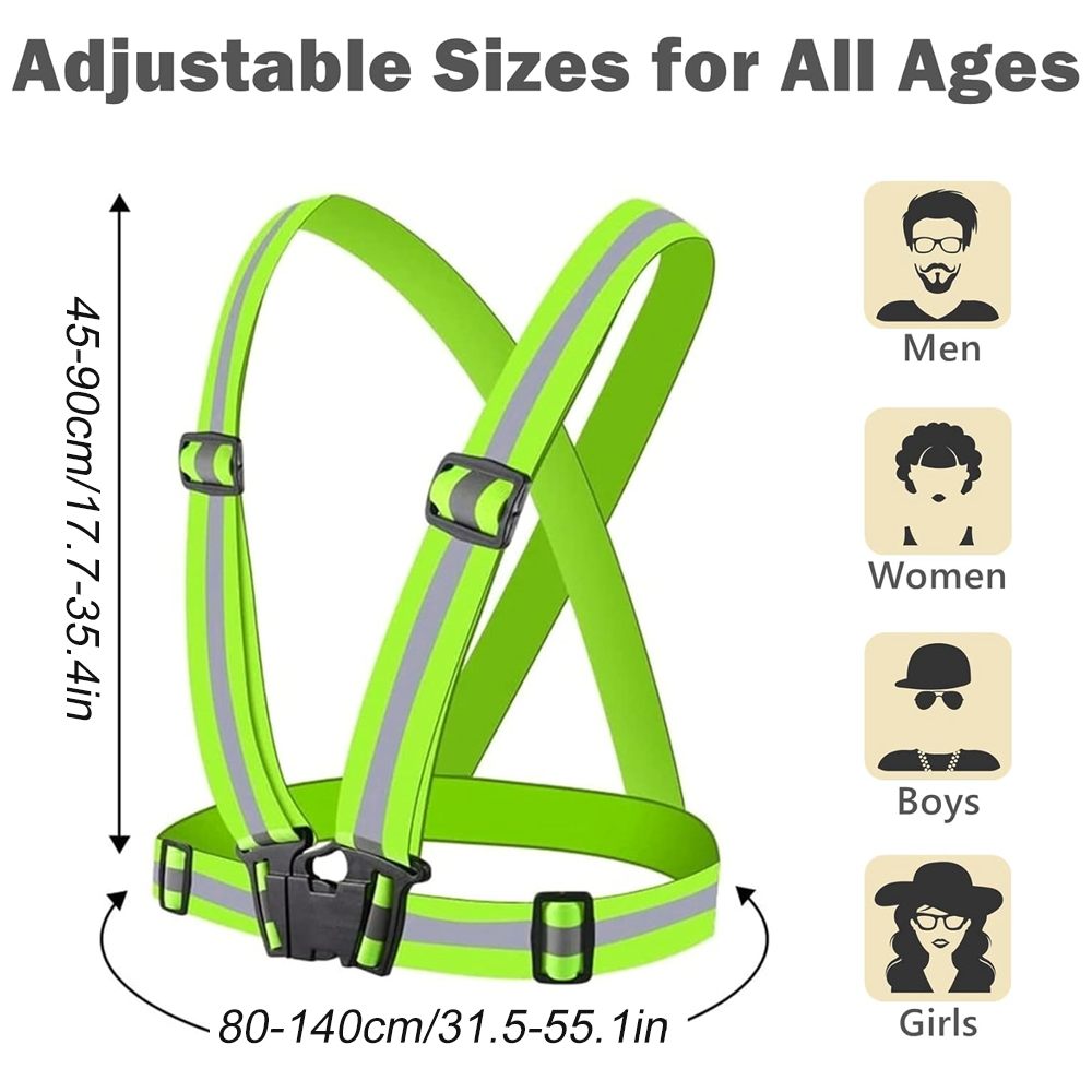 1Pcs Night Running Vest High V - Reflective Cycling Vest review and price