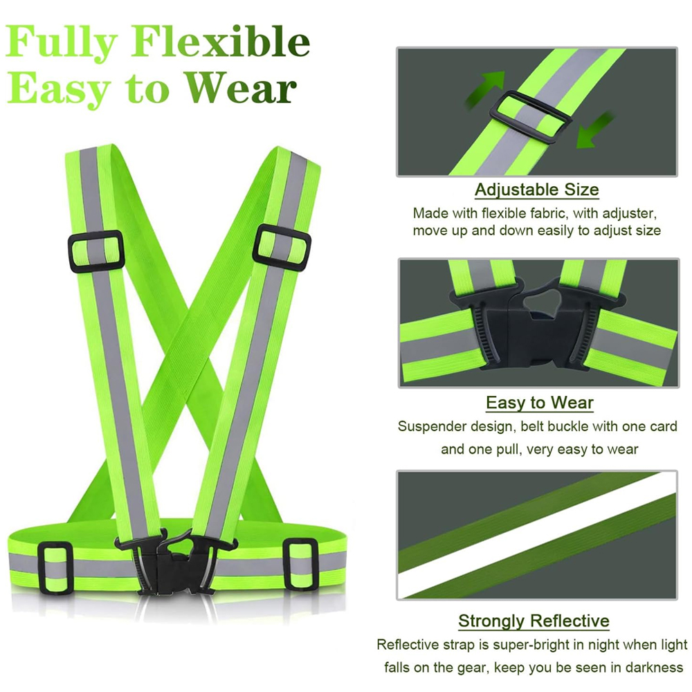 1Pcs Night Running Vest High V - Reflective Cycling Vest review and price