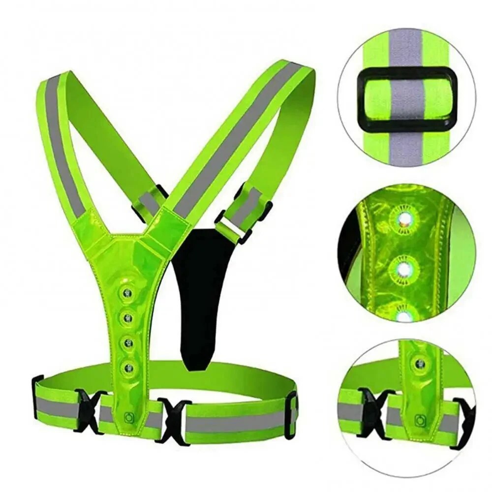 LED Running Vest Reflective Gl - Reflective Cycling Vest review and price