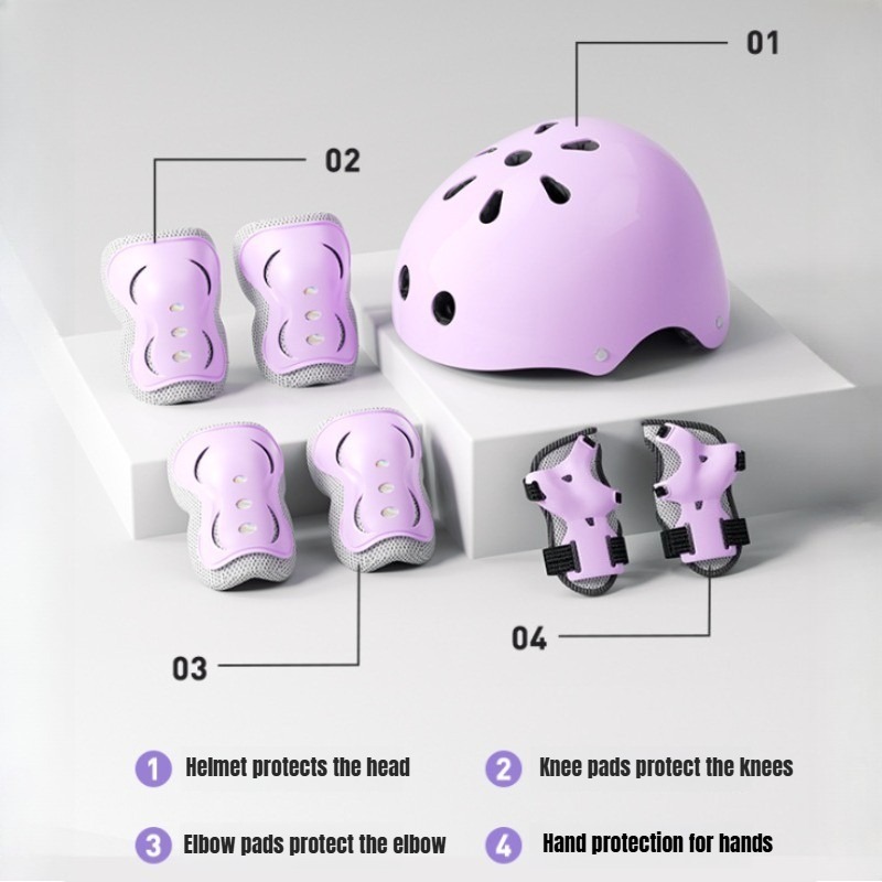 7Pcs/Set Kids Ages 3-10 with W - Cycling Protective Gear For Kids review and price