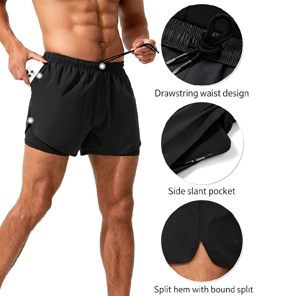 High-Waist 2-in-1 Running Shor - Cycling High Gear review and price