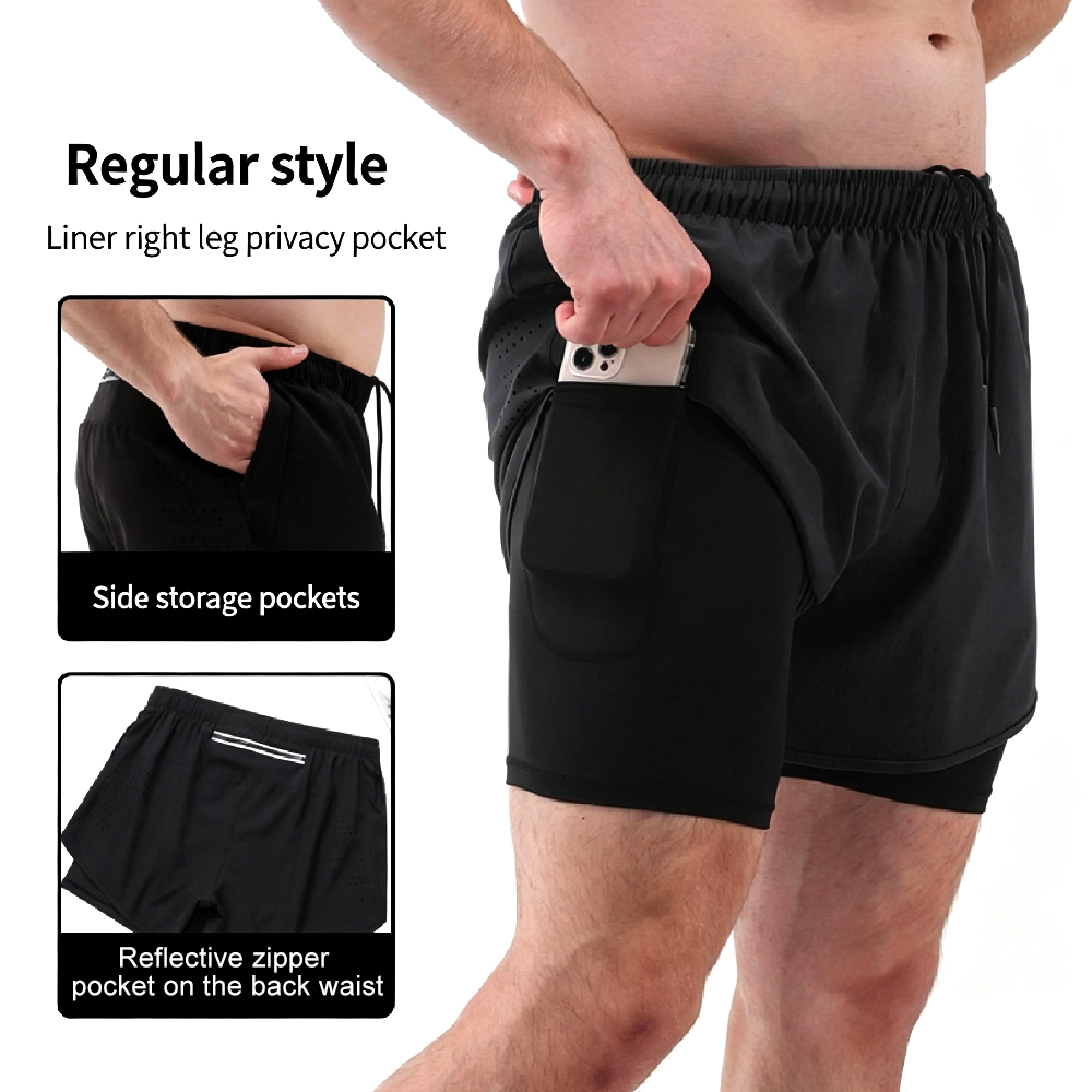 High-Waist 2-in-1 Running Shor - Cycling High Gear review and price