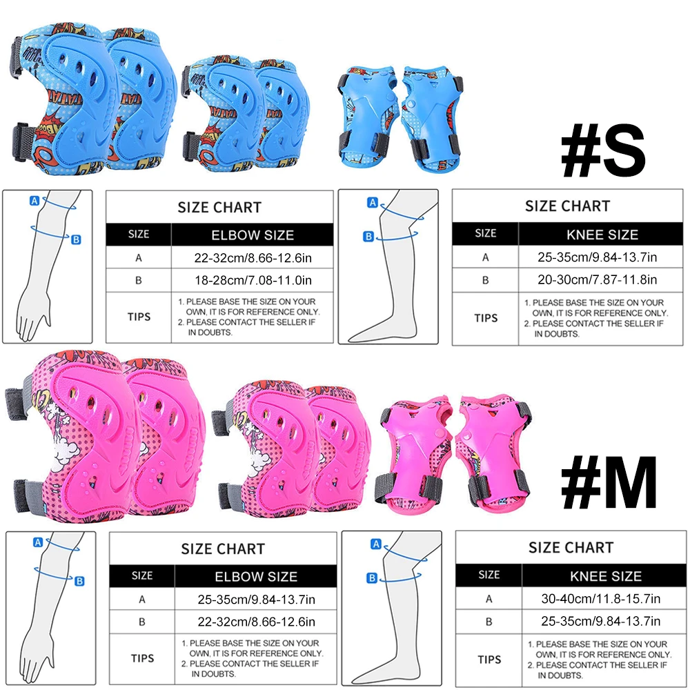 6Pcs Kids 3-12 Years Knee Elbo - Cycling Protective Gear Kids review and price
