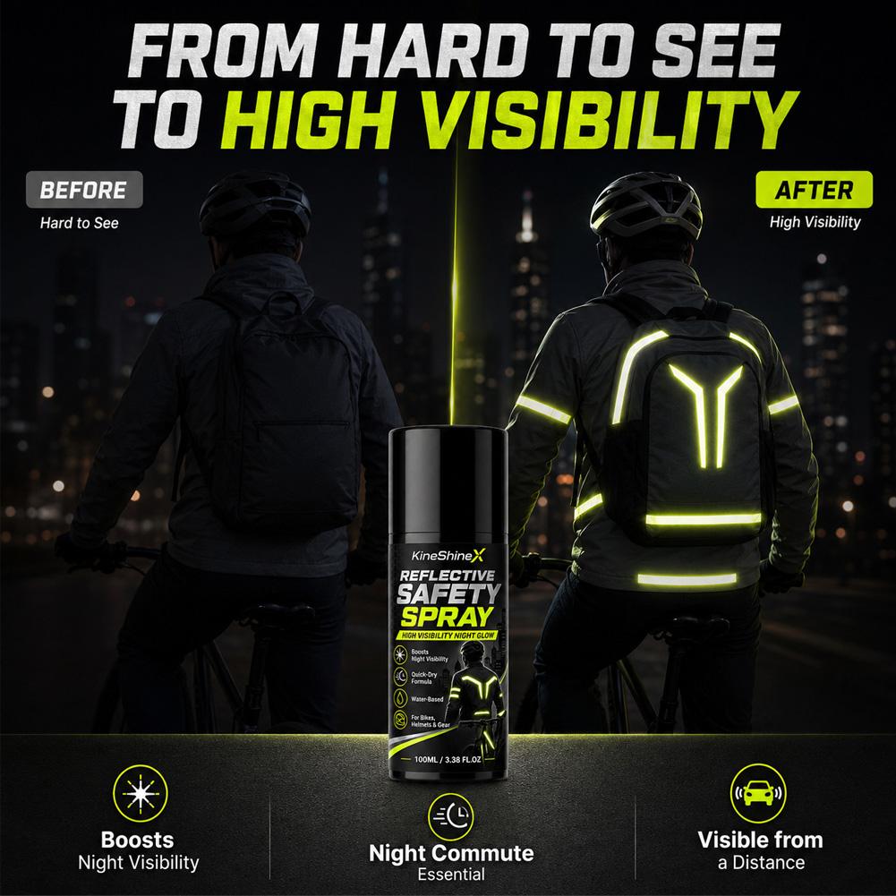 Night Reflective Safety Spray  - Cycling High Gear review and price